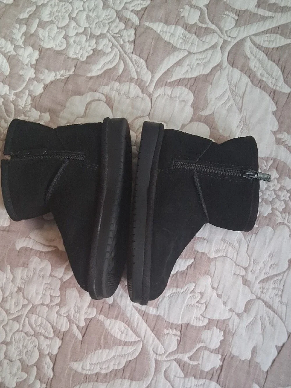 Koolaburra By UGG Kids Black Plush-Lined Pull-On Boots
